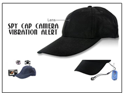 Spy Cap Camera Vibration Alert