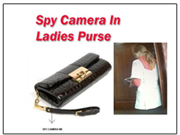 Spy Camera In Ladies Purse