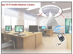 Spy Wi-Fi Smoke Detector Camera
