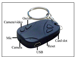 Vibration Keychain Camera